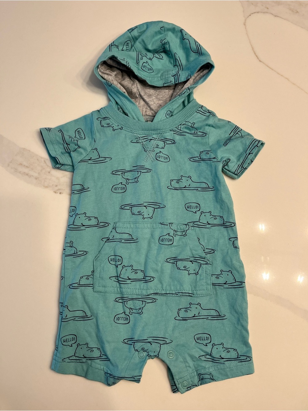 Carters Hooded Romper 9 months